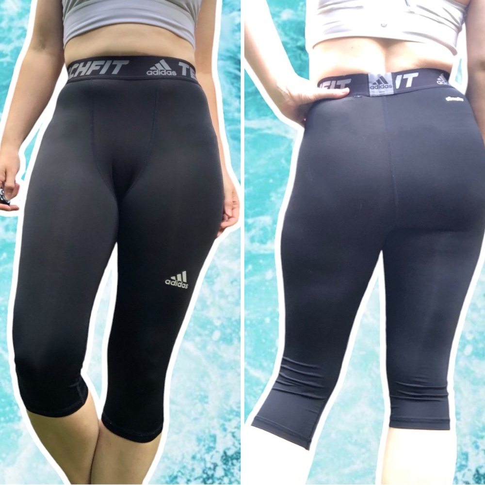 Adidas Techfit Compression Training Cropped Black… - image 1